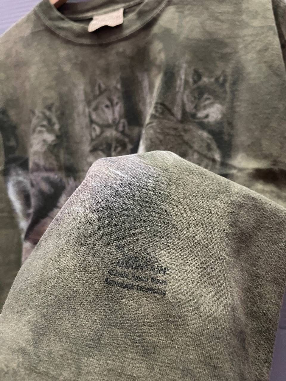 The Mountain Vintage Y2K The Mountain Husky Wolf Tie Dye TShirt Size US XL / EU 56 / 4 - 3 Thumbnail