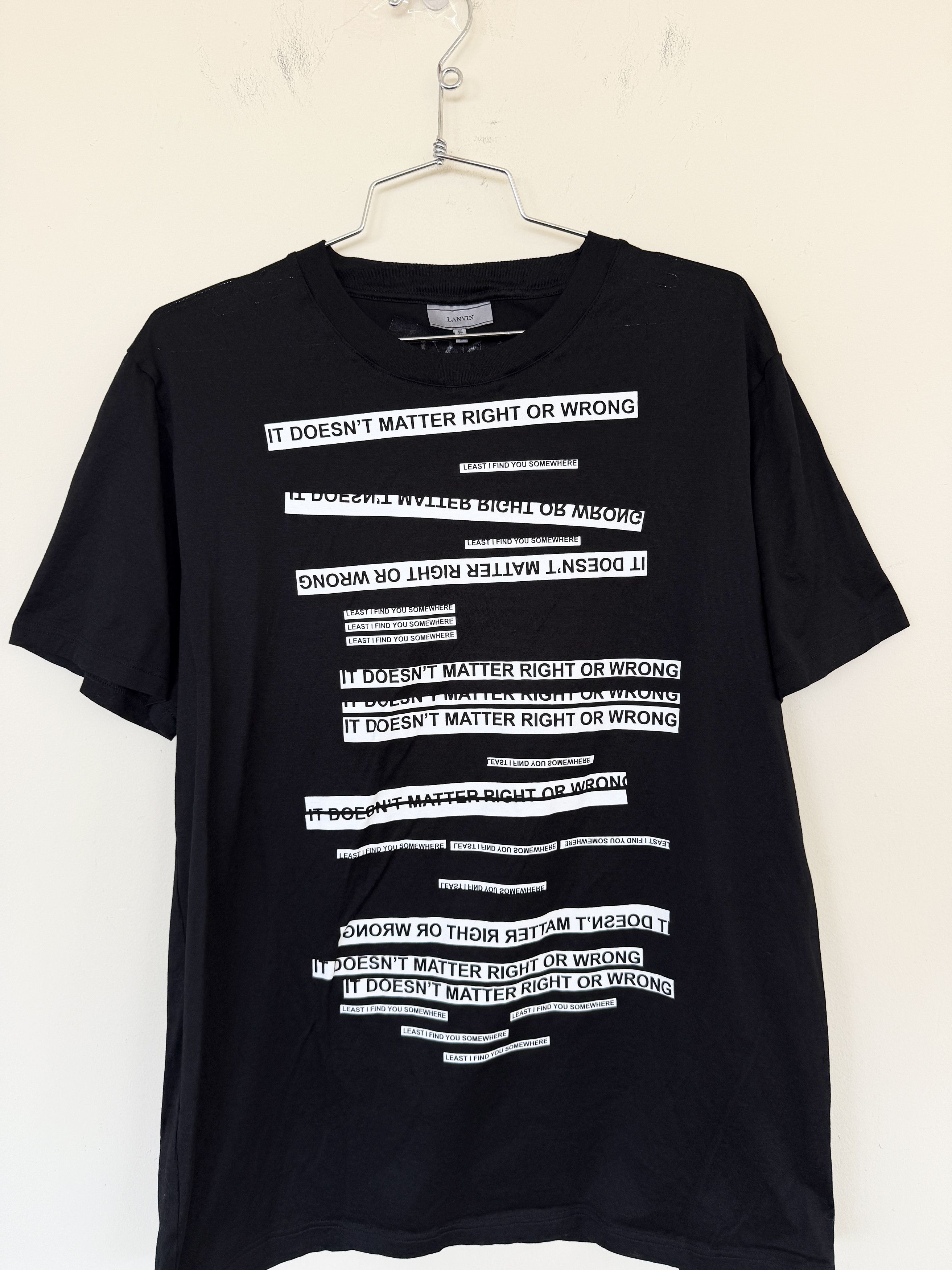 Lanvin Lanvin DOESN'T MATTER RIGHT OR WRONG Shirt Size US M / EU 48-50 / 2 - 4 Thumbnail