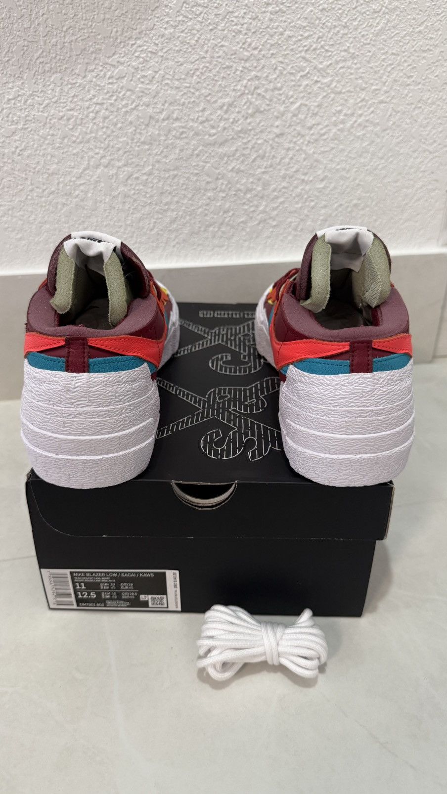 Kaws × Nike × Sacai Nike KAWS x sacai x Blazer Low 'Team Red' Size 11 New in Box Size US 11 / EU 44 - 4 Thumbnail