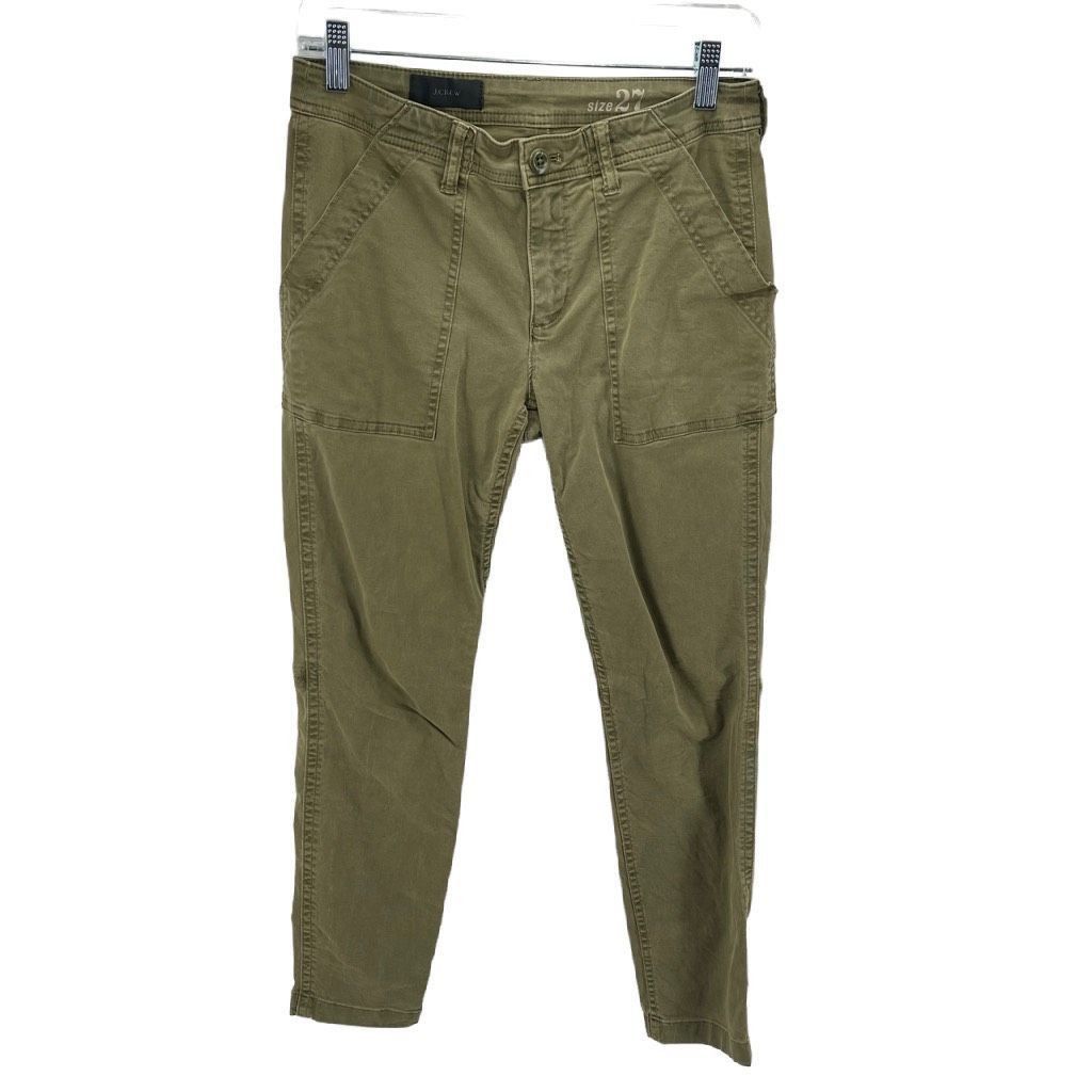 J.Crew J. Crew Womens Chino Pants Cotton Stretch Slash Pocket Taper Size 27" / US 4 / IT 40 - 2 Thumbnail