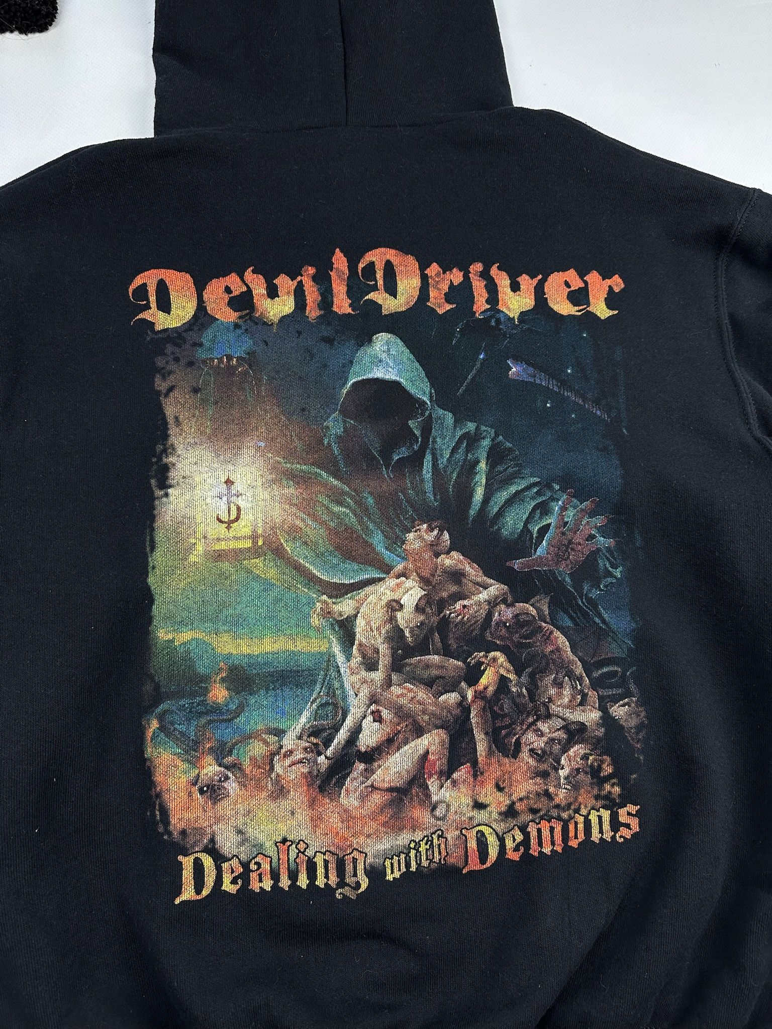 Alstyle Vintage Devil Driver Band Hoodie Size US M / EU 48-50 / 2 - 2 Thumbnail