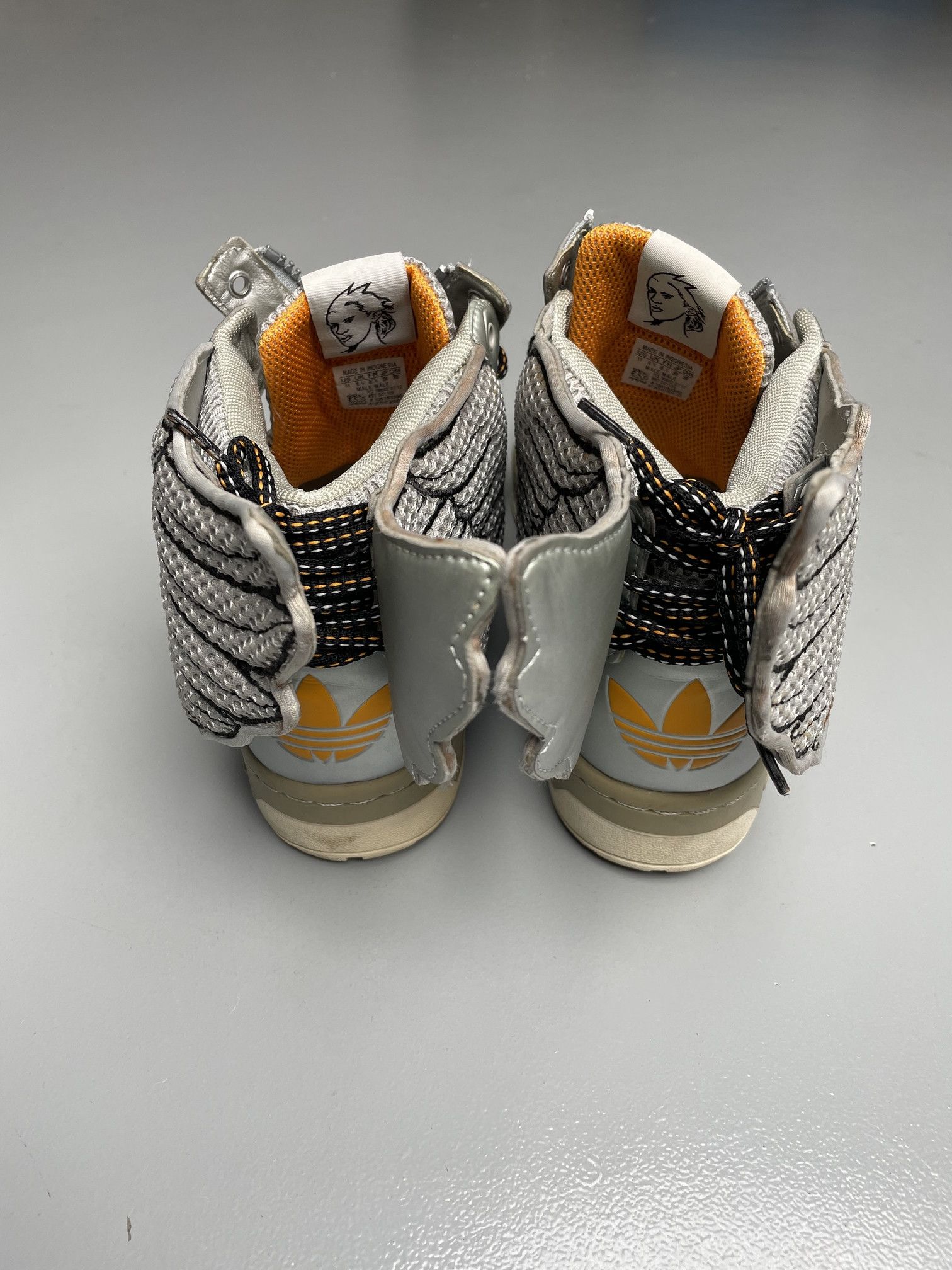Adidas × Jeremy Scott adidas X Jeremy Scott 2012 JS Wings 2.0 Mesh Metallic Silver Size US 11 / EU 44 - 6 Thumbnail