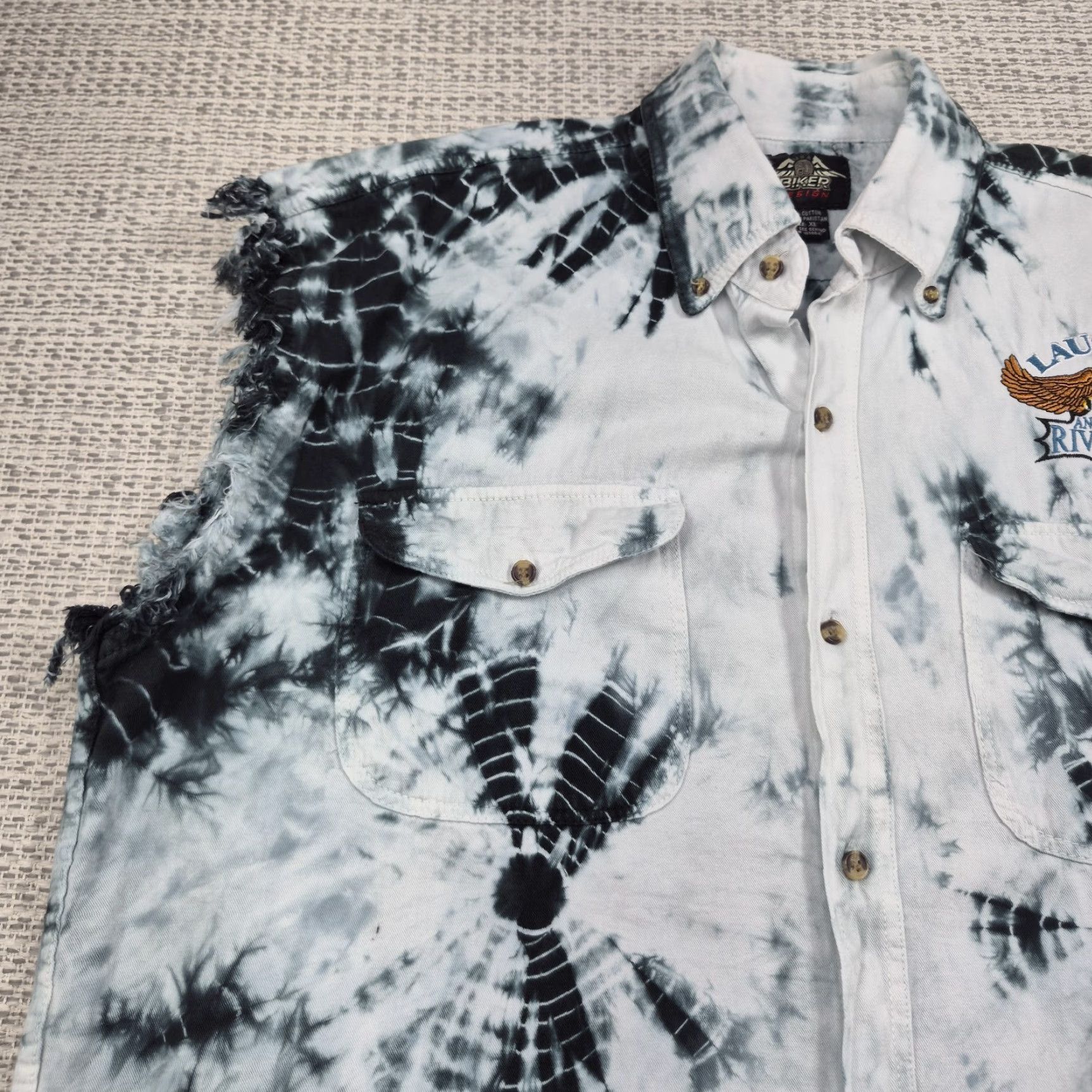 Vintage Laughlin River Run Shirt Mens XL Heavy Cotton Tie Dye Sleeveless Eagle 2010 Size US XL / EU 56 / 4 - 6 Thumbnail