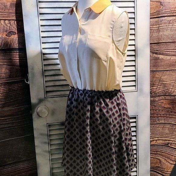 Other Maison Jules Lg Sleeveless Shirtdress Size L / US 10 / IT 46 - 2 Thumbnail