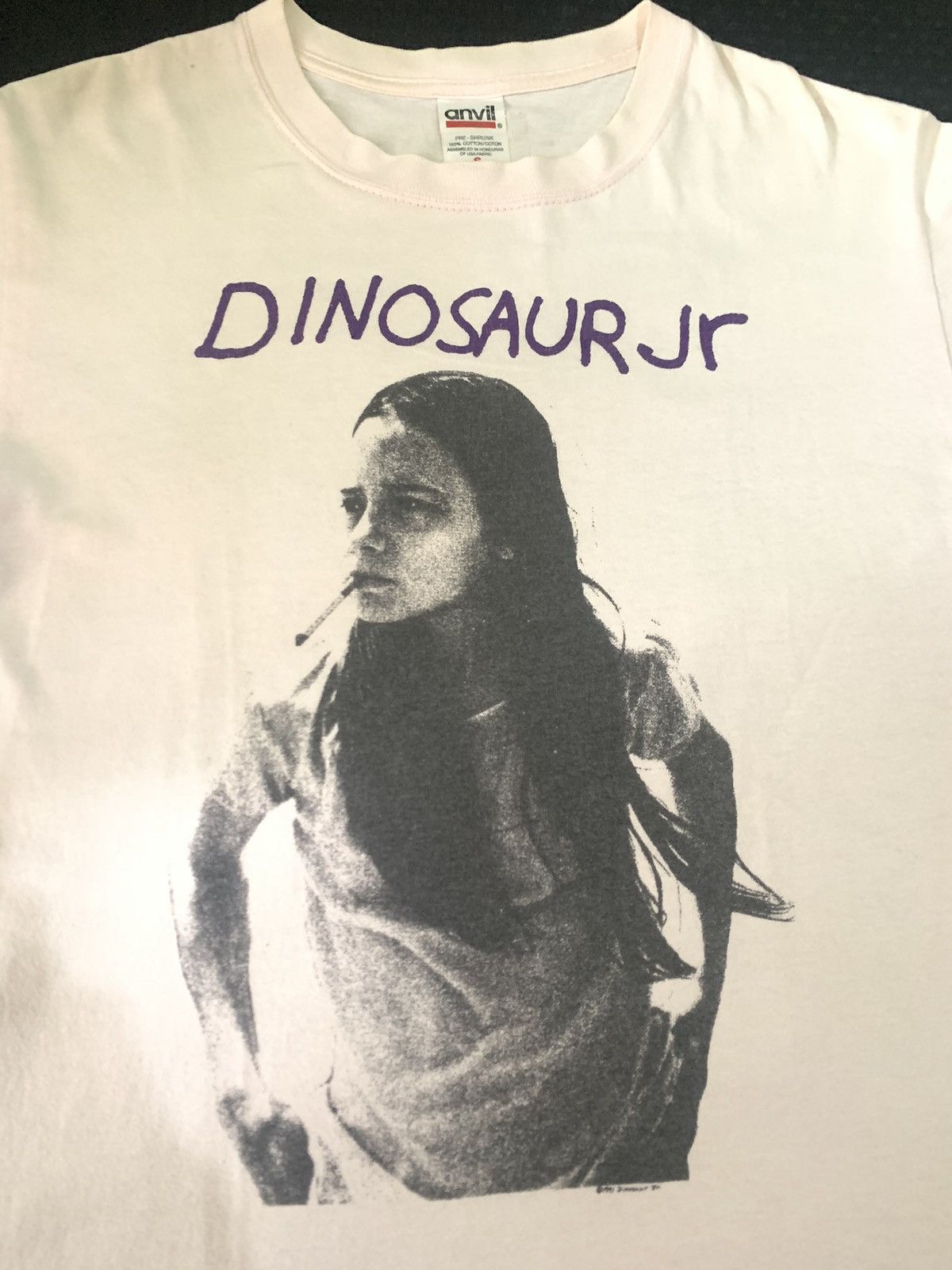 Image of Band Tees x Vintage Dinosaur Jr Green Mind Tour Shirt,sonic Youth in White, Men's (Size Small)