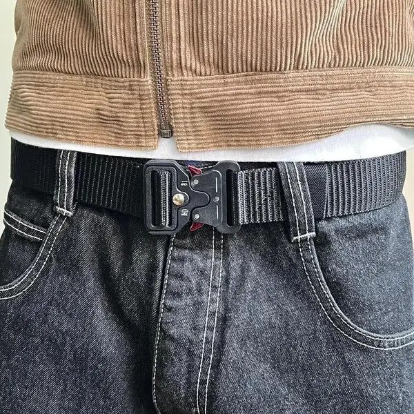 Other y2k black tactical military unique buckle design belt Size ONE SIZE - 6 Thumbnail