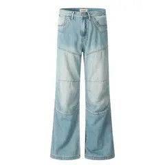 Jean Vintage washed Y2K patchwork micro-flared jeans Size US 28 / EU 44 - 3 Thumbnail