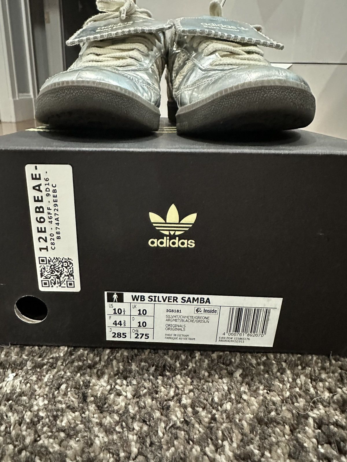 Adidas × Wales Bonner Adidas Wales Boner Samba Silver Grey/Chrome Size US 10.5 / EU 43-44 - 11 Thumbnail