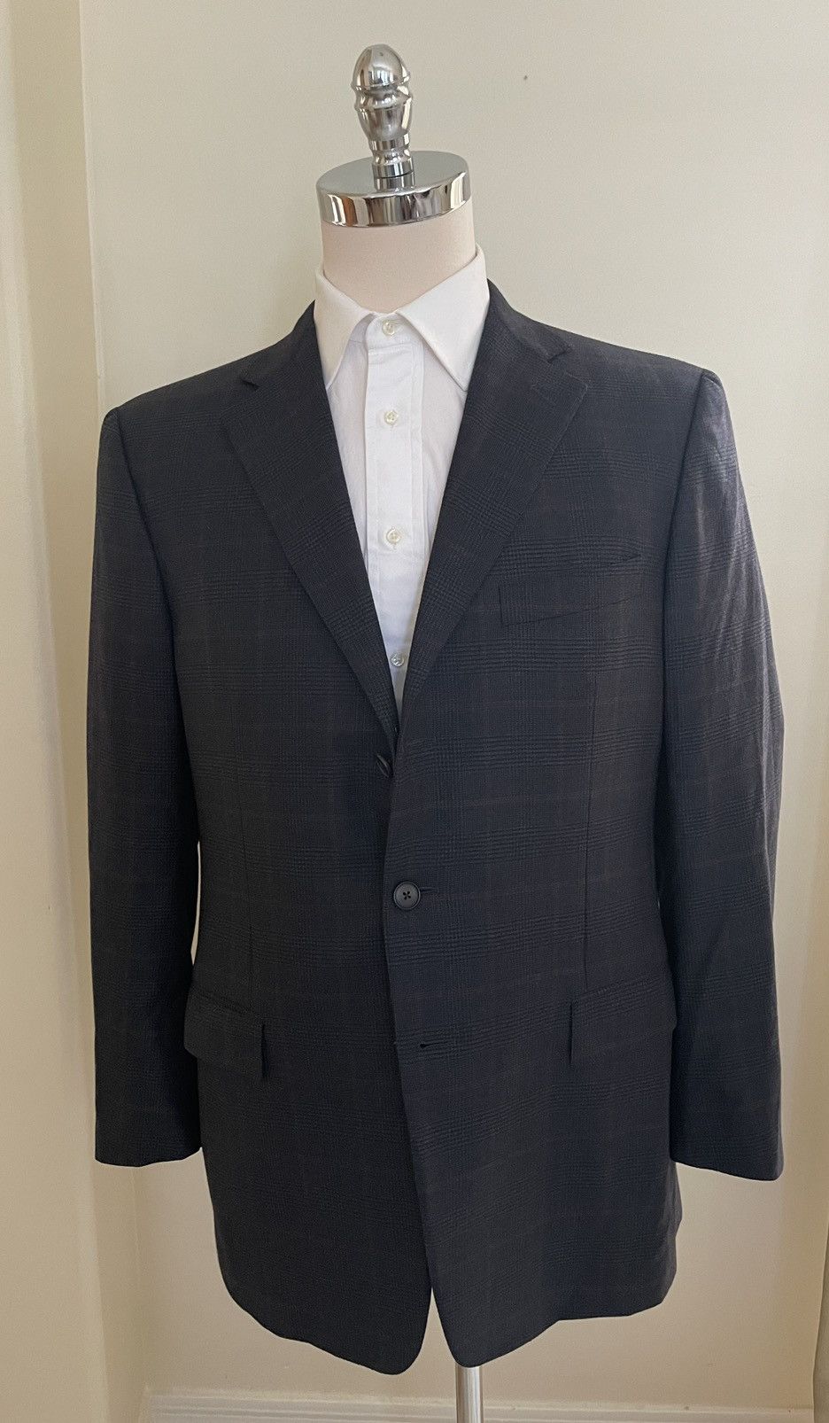 Ermenegildo Zegna 15milmil15 Wool Check Sport Coat Size 44R - 1 Thumbnail