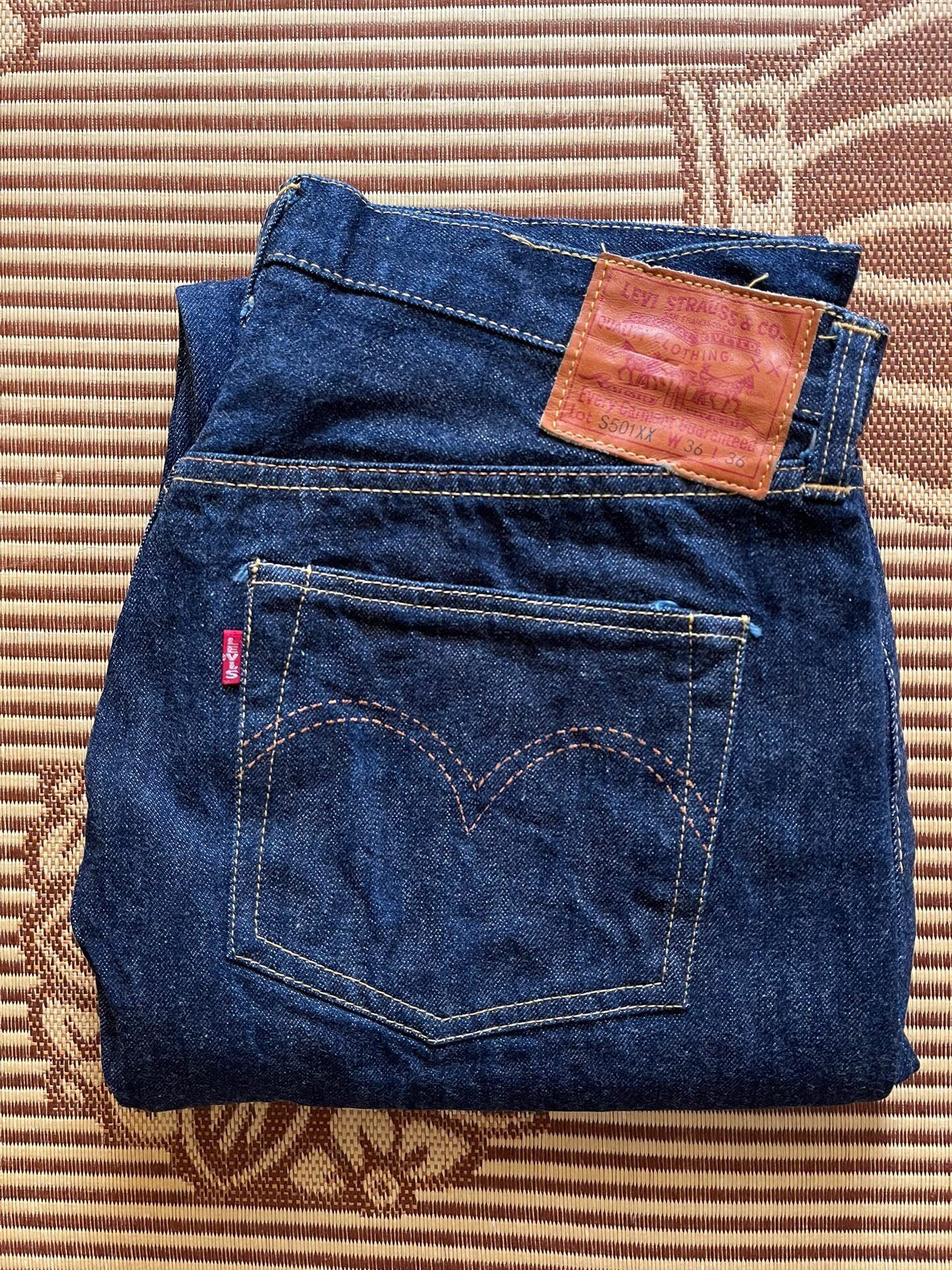 Levi's Vintage Clothing Levi's LVC 555 S501XX 1944 Jeans Size US 28 / EU 44 - 1 Thumbnail