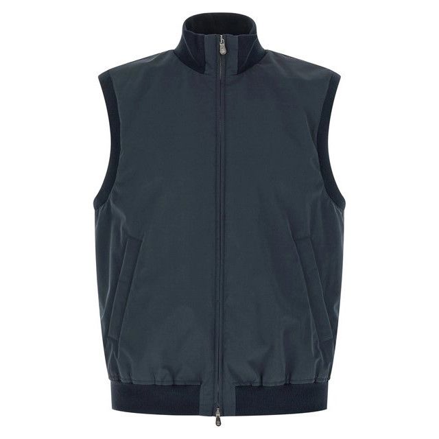 BRUNELLO CUCINELLI Blue Padded Vest New & Authentic (Men's s