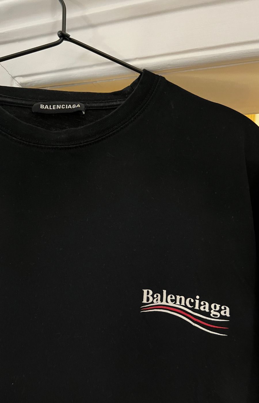 Balenciaga BALENCIAGA Oversized embroidered cotton-jersey T-shirt Size US XS / EU 42 / 0 - 5 Thumbnail
