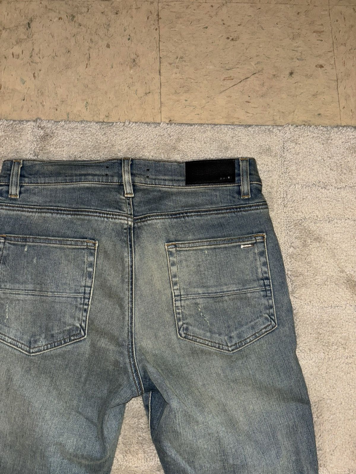 Amiri Mike Amiri Double Slash Distressed Jeans Size US 32 / EU 48 - 12 Thumbnail