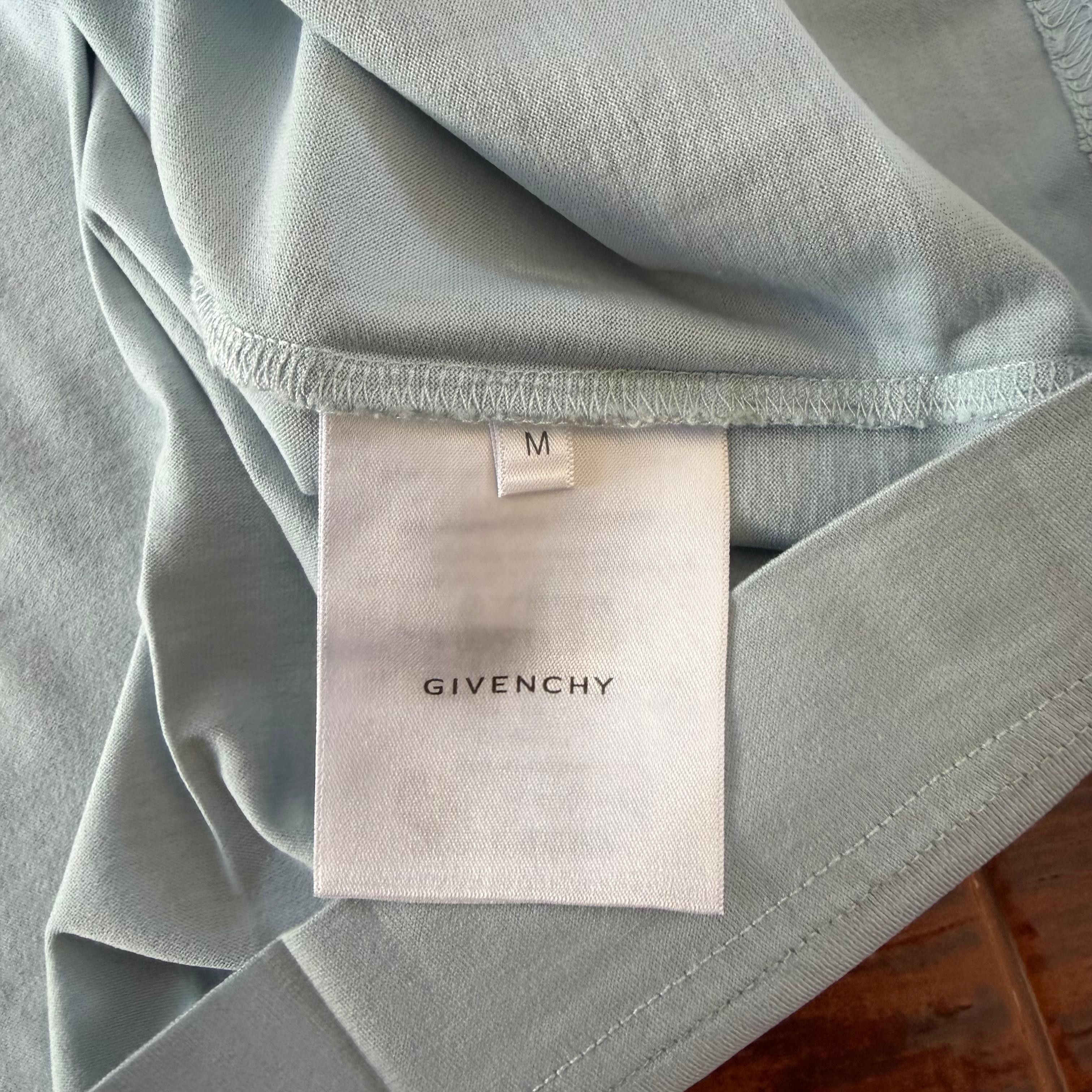 Givenchy Light Blue Embroidered 4G Logo Oversized T-Shirt Size US M / EU 48-50 / 2 - 8 Thumbnail