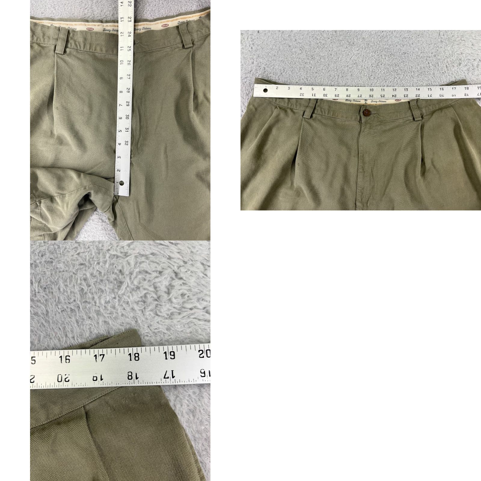 Tommy Bahama Tommy Bahama Shorts Mens 40 Green Silk Pleated Vacation Resort Outdoors Size US 40 / EU 56 - 9 Thumbnail