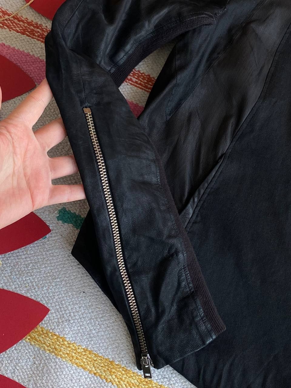 Helmut Lang Helmut Lang Black Asym Jacket Leather Size XS / US 0-2 / IT 36-38 - 6 Thumbnail