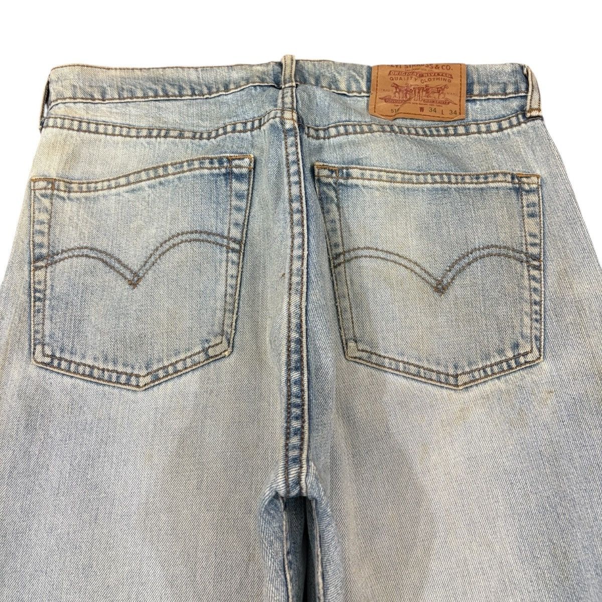 Levi's Vintage 90s Levi’s 512 Dirty Grunge Distressed Baggy Jeans Size US 33 - 8 Thumbnail