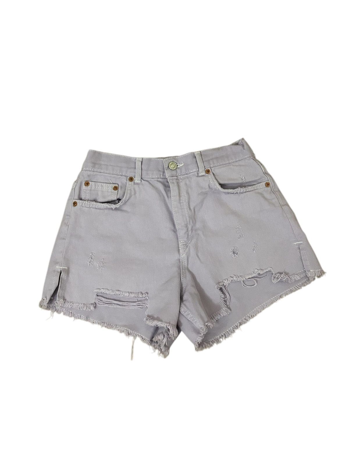 Zara Purple denim shorts / 164 cm Size 24" / US 00 / IT 34 - 1 Thumbnail