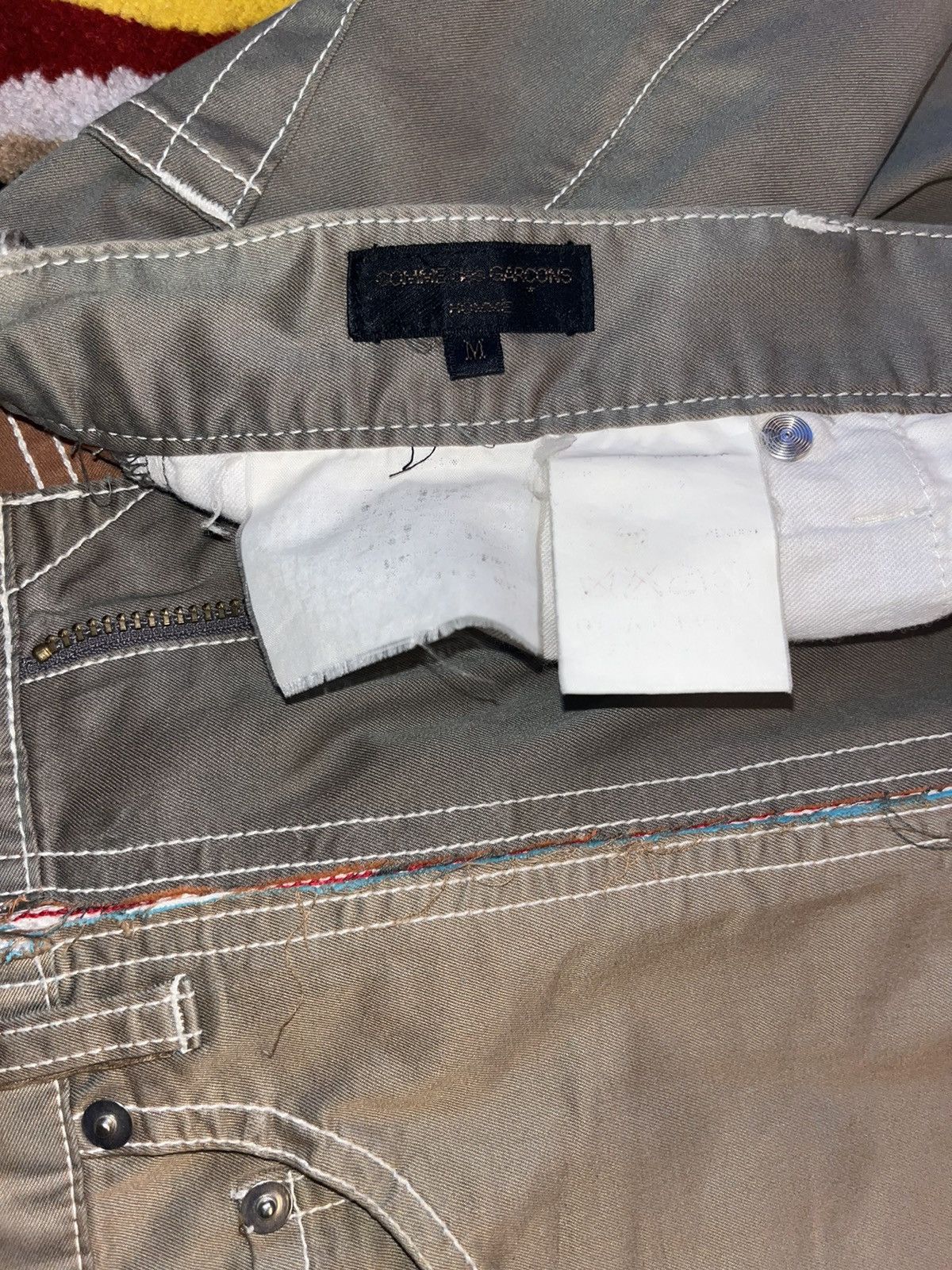 Comme des Garcons Homme CDG split two tone pants Size US 30 / EU 46 - 4 Thumbnail