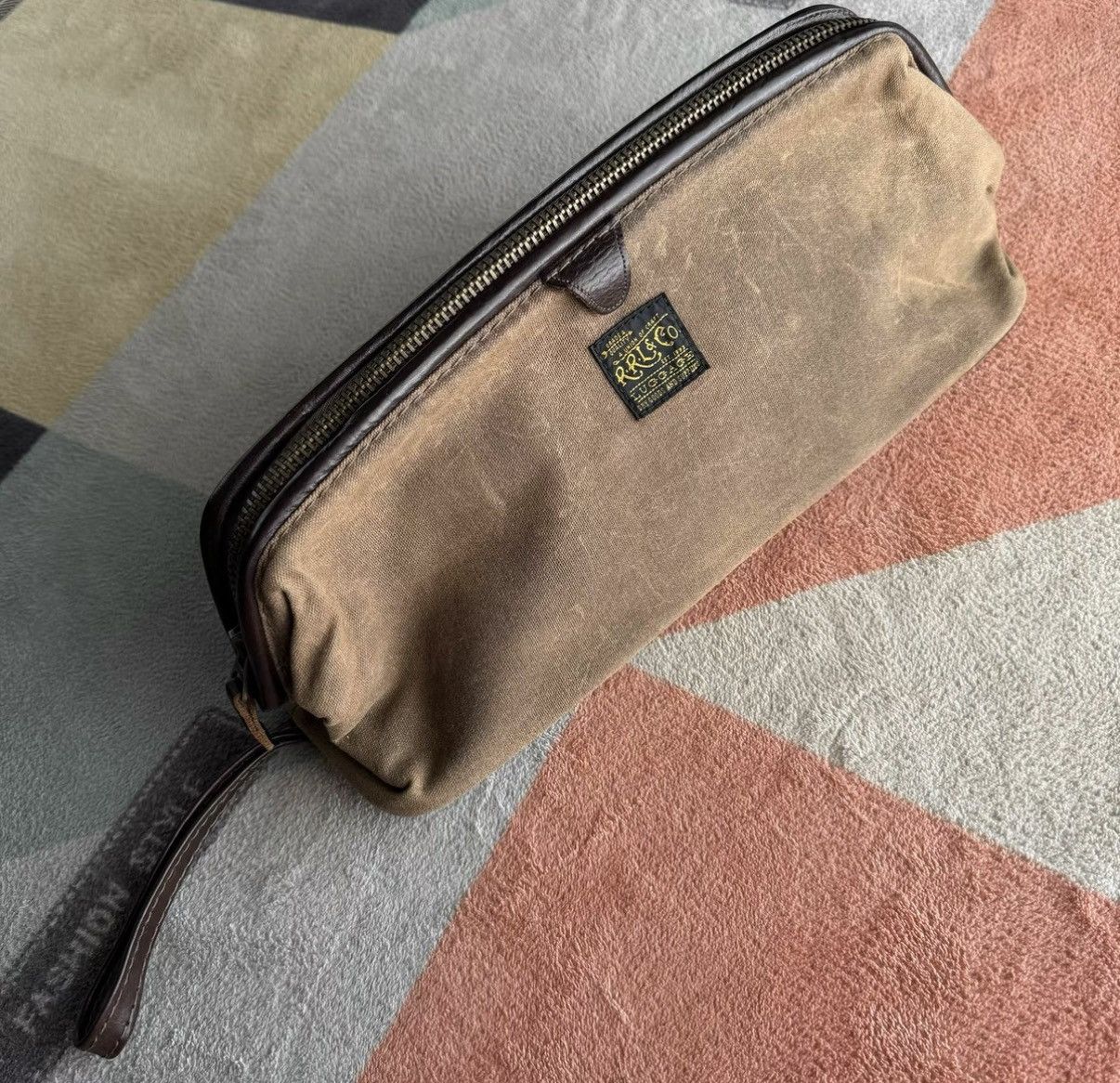 RRL Ralph Lauren RRL Ralph Lauren Double RL Canvas Clutch / Toiletry Bag K22 Size ONE SIZE - 1 Thumbnail