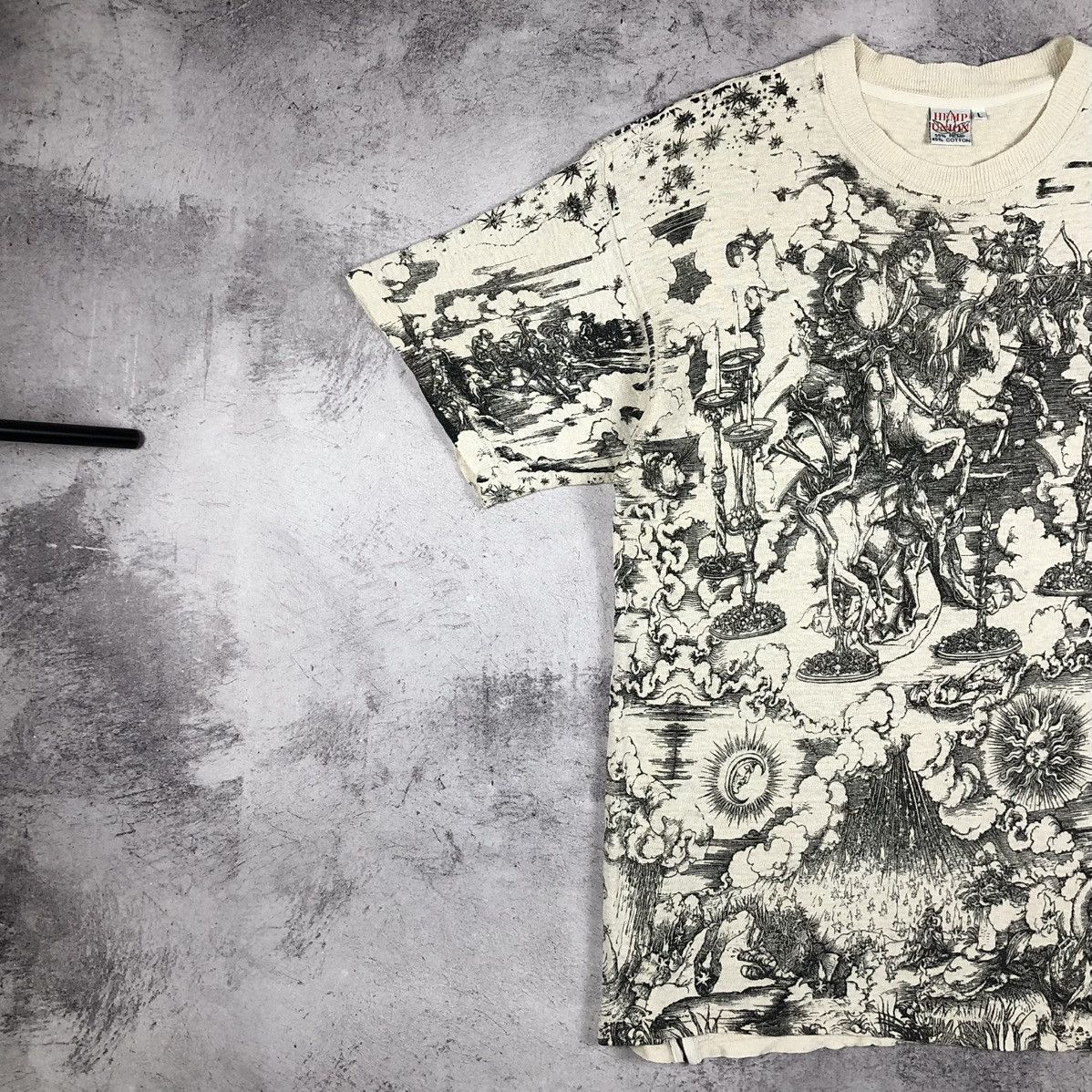 Vintage Hemp Union Apocalypse Graphic Engraving 90s Tee Size US L / EU 52-54 / 3 - 12 Thumbnail