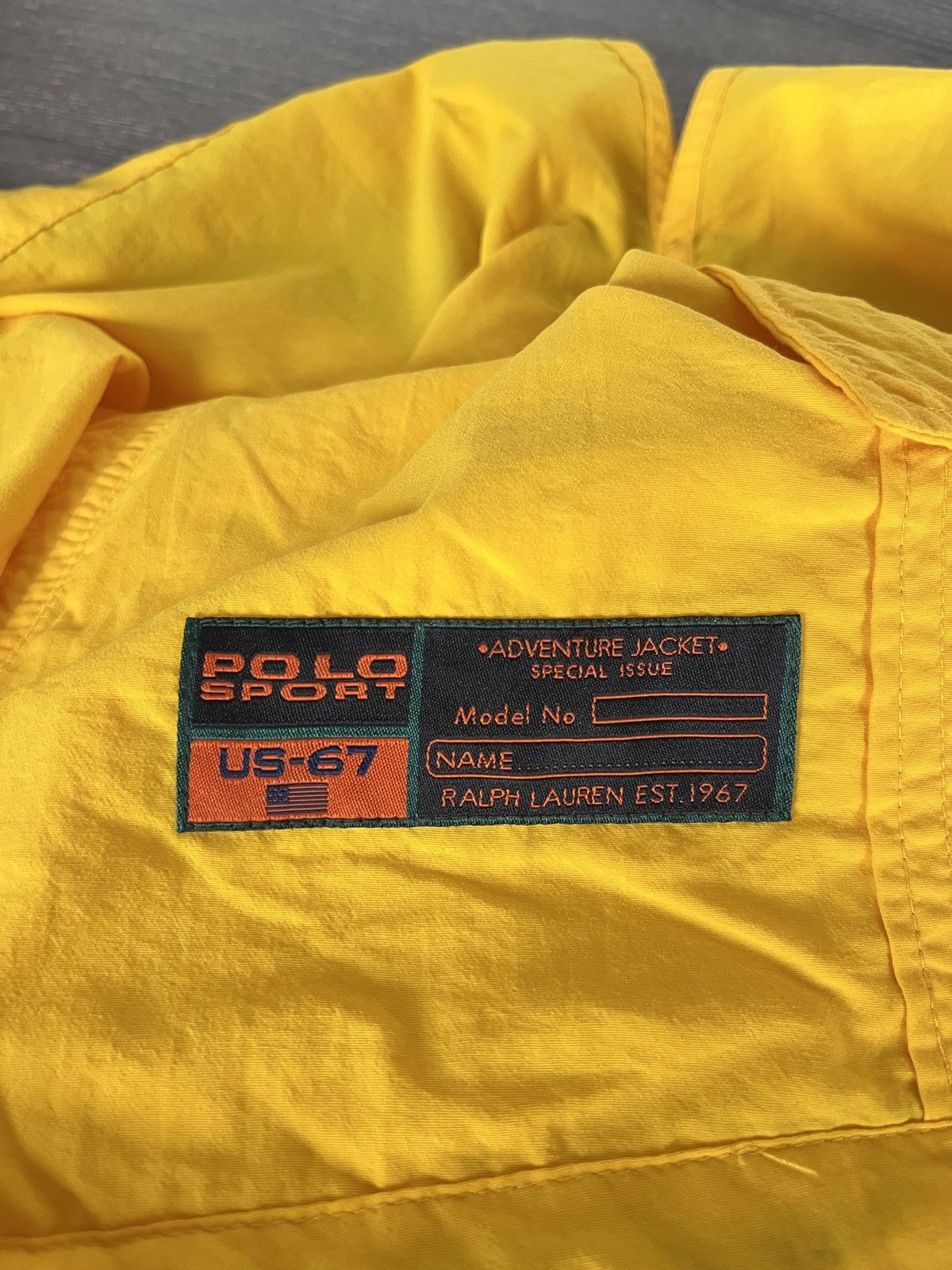 Polo Ralph Lauren Polo sport Ralph Lauren us-67 yellow vintage jacket Size US M / EU 48-50 / 2 - 5 Thumbnail