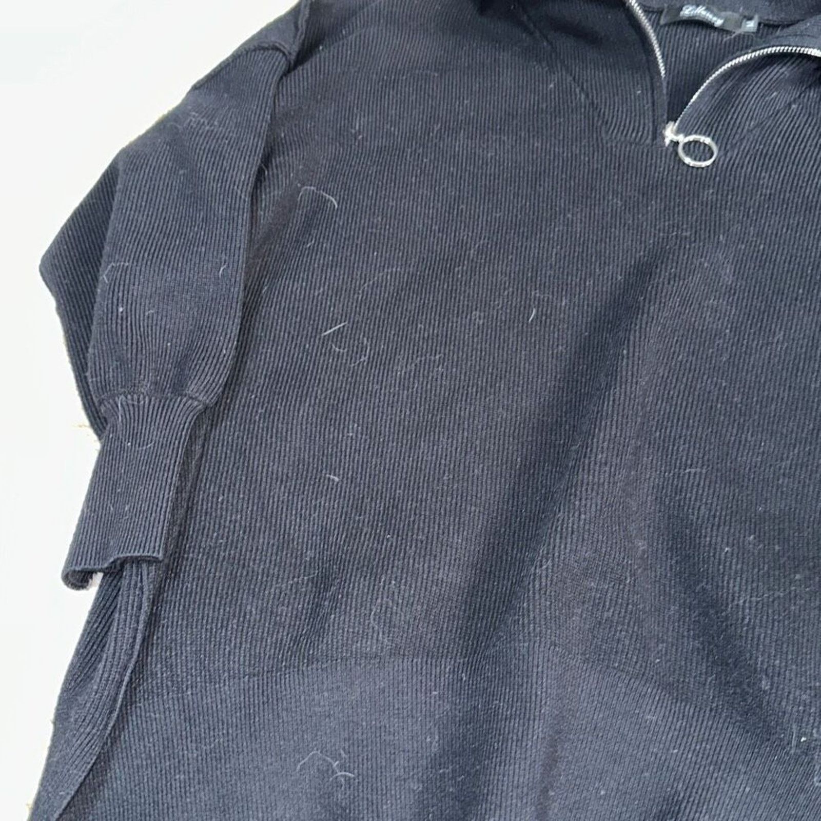 Other Amazon Essentials Black Knit Quarter-Zip Sweater | Sz M Size M / US 6-8 / IT 42-44 - 4 Thumbnail