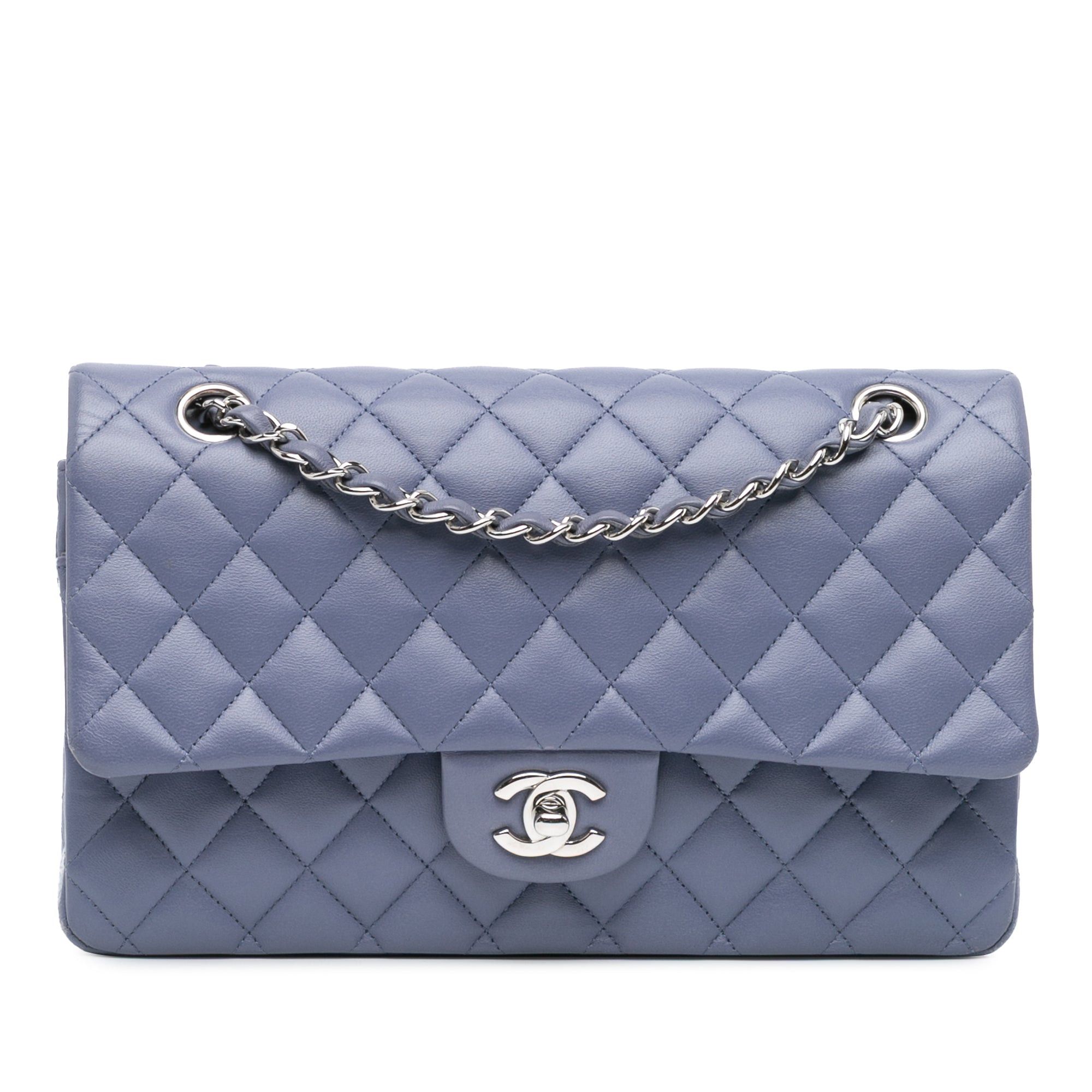 Chanel Chanel Medium Classic Lambskin Double Flap Purple Size ONE SIZE - 1 Thumbnail
