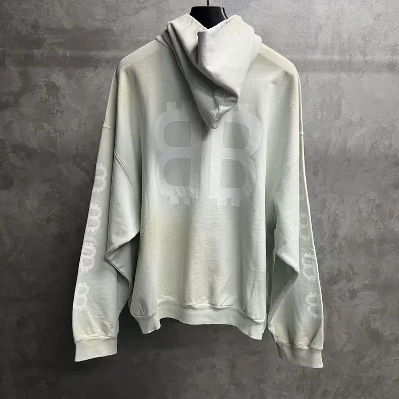 Balenciaga Balenciaga Beige Letter Print Hoodie-2505 Size US L / EU 52-54 / 3 - 4 Thumbnail