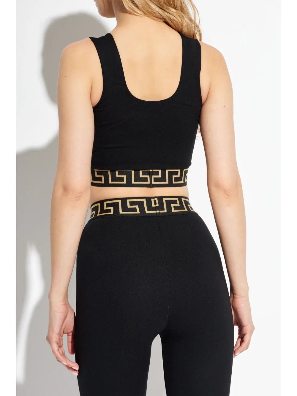Versace o1y0226 Crop Top in Black/Gold Size S / US 4 / IT 40 - 3 Thumbnail