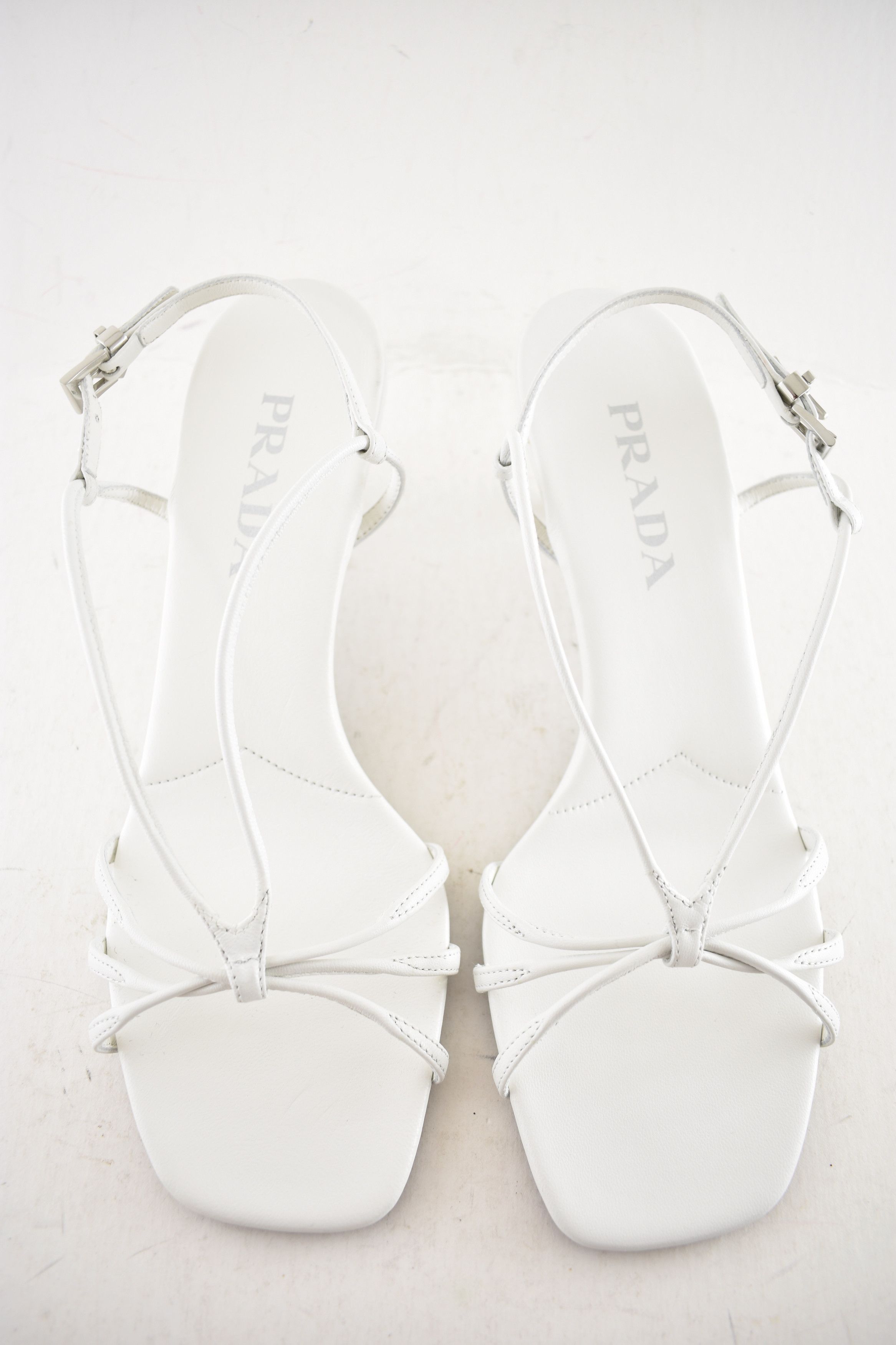 Prada Prada Capretto Strappy 55mm Sandal Mule Kitten Heel 41 Size US 11 / IT 41 - 9 Thumbnail