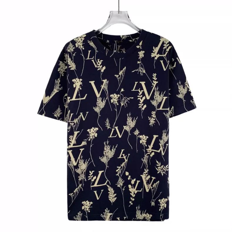 Louis Vuitton Louis Vuitton Navy wheat-ear logo monogrammed cotton crewn Size US M / EU 48-50 / 2 - 1 Thumbnail