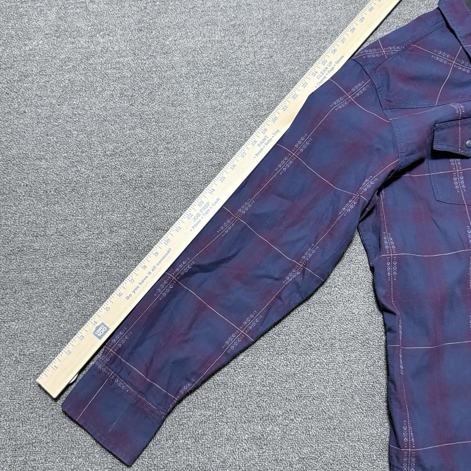 Wrangler Wrangler Mens XL Plaid Retro Premium Pearl Snap Western Navy Size US XL / EU 56 / 4 - 6 Thumbnail