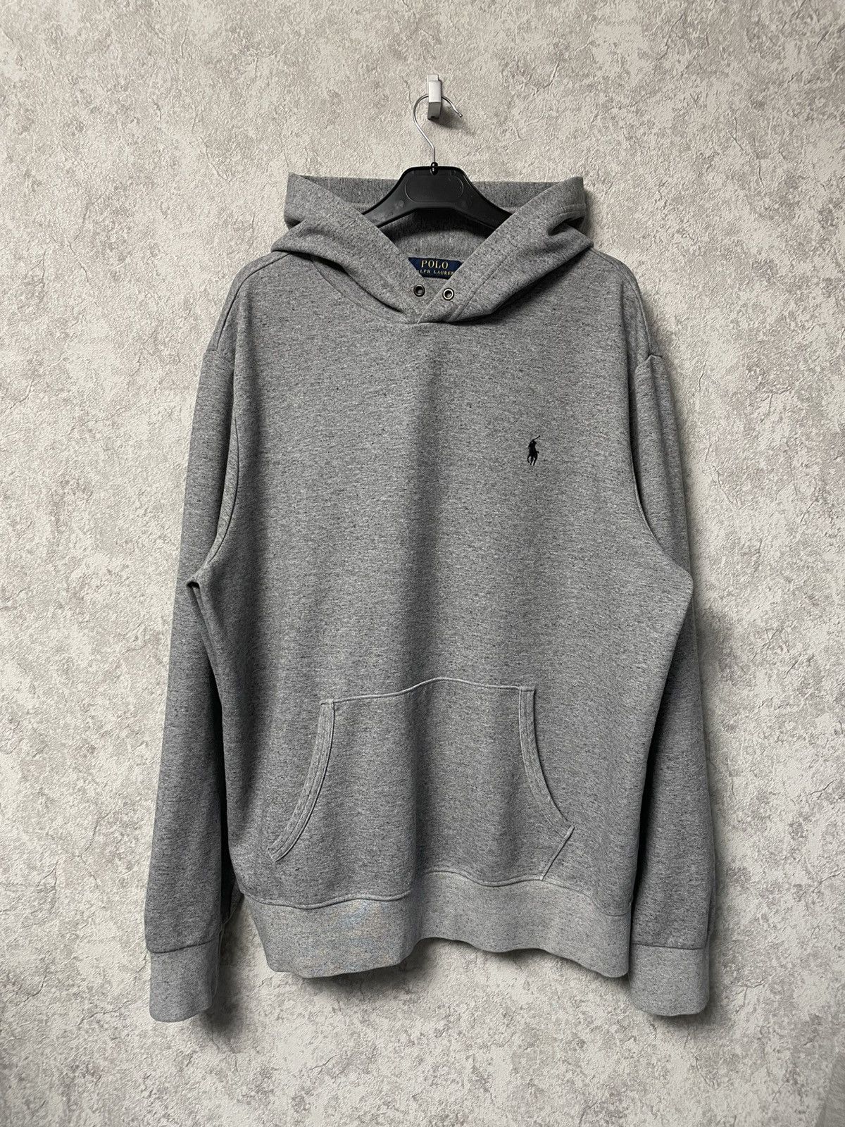 Polo Ralph Lauren Vintage Polo Ralph Lauren Grey Basic Hoodie Y2K Size US L / EU 52-54 / 3 - 1 Thumbnail