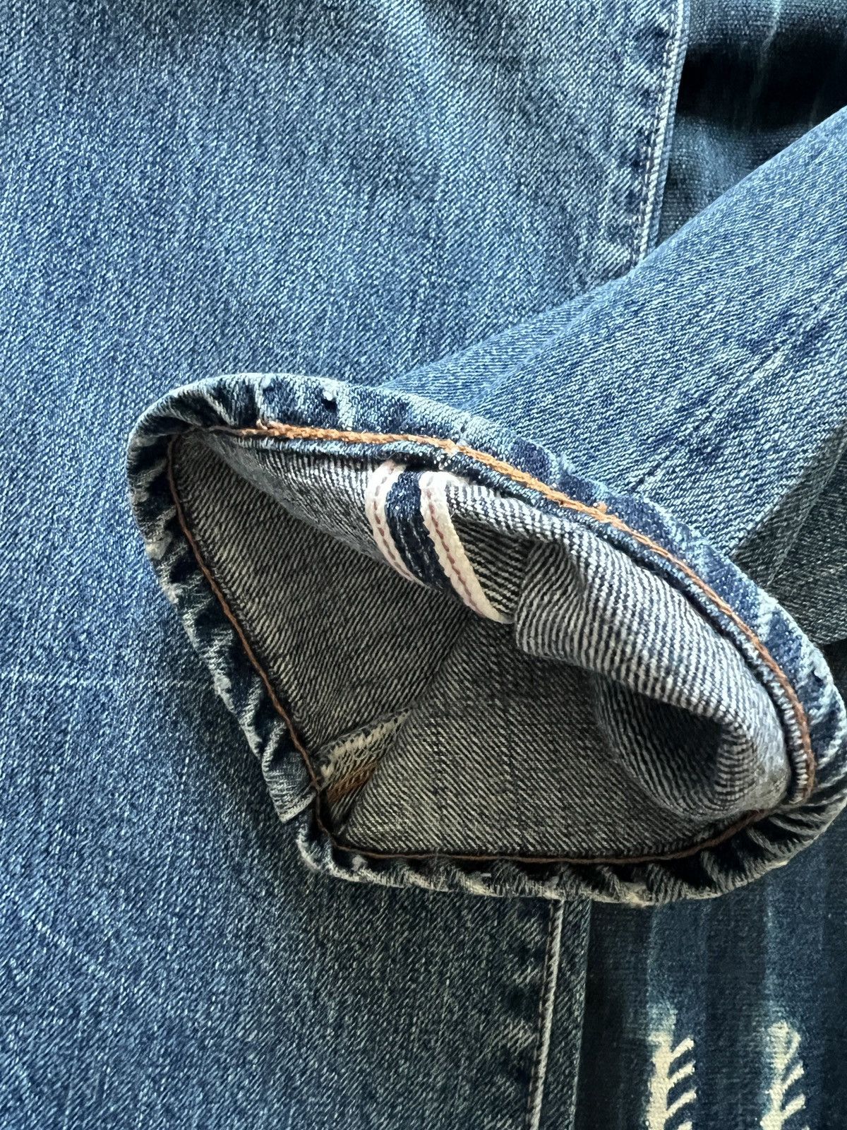 Levi's Levis Big E 505 Selvedge Denim Jeans – Made in USA Size US 30 / EU 46 - 6 Thumbnail