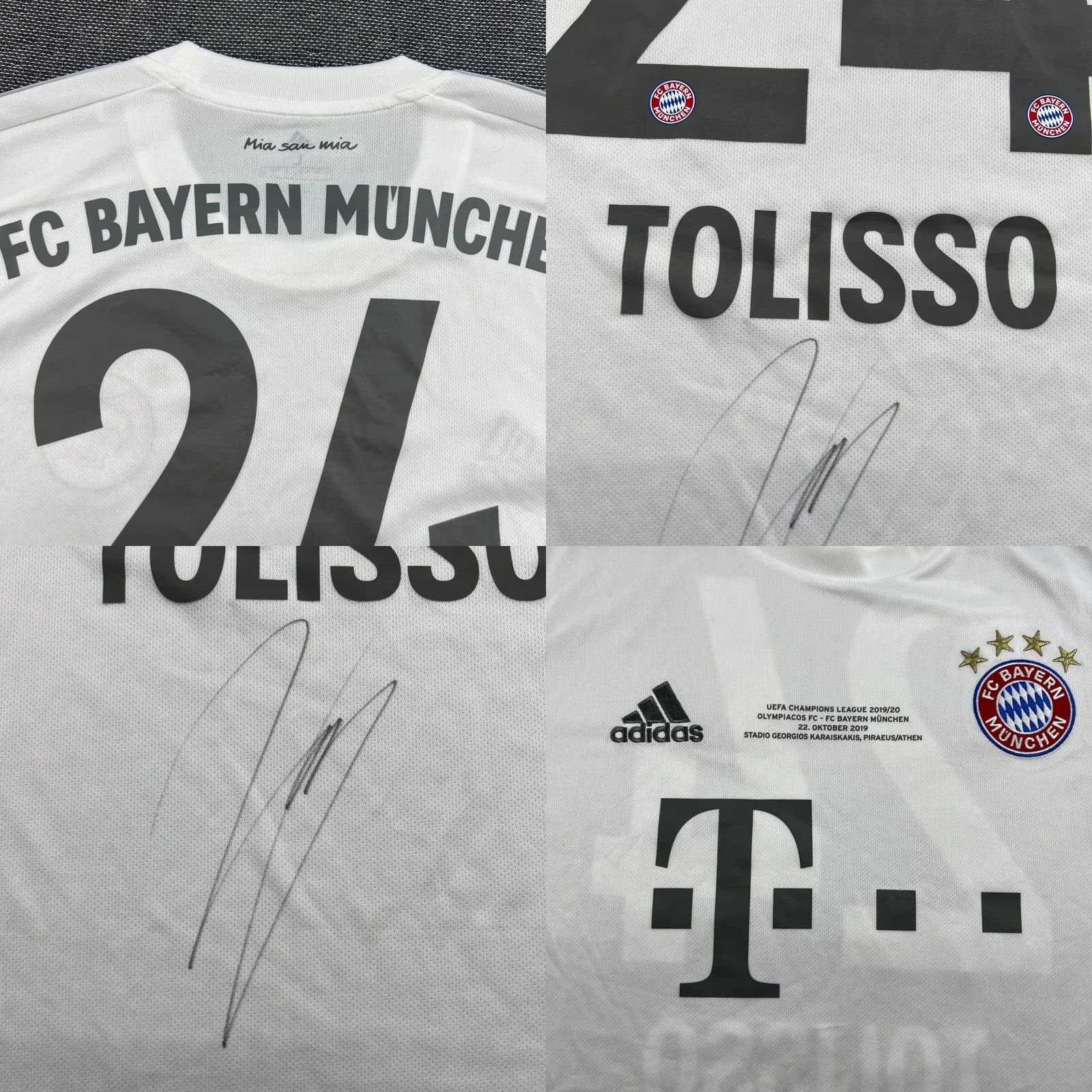 Adidas adidas Bayern Munich 2019 2020 Away Fooball Jersey L White T-Shirt Mens Short Sleeve Quick Dry Sports Jersey Size US L / EU 52-54 / 3 - 8 Thumbnail