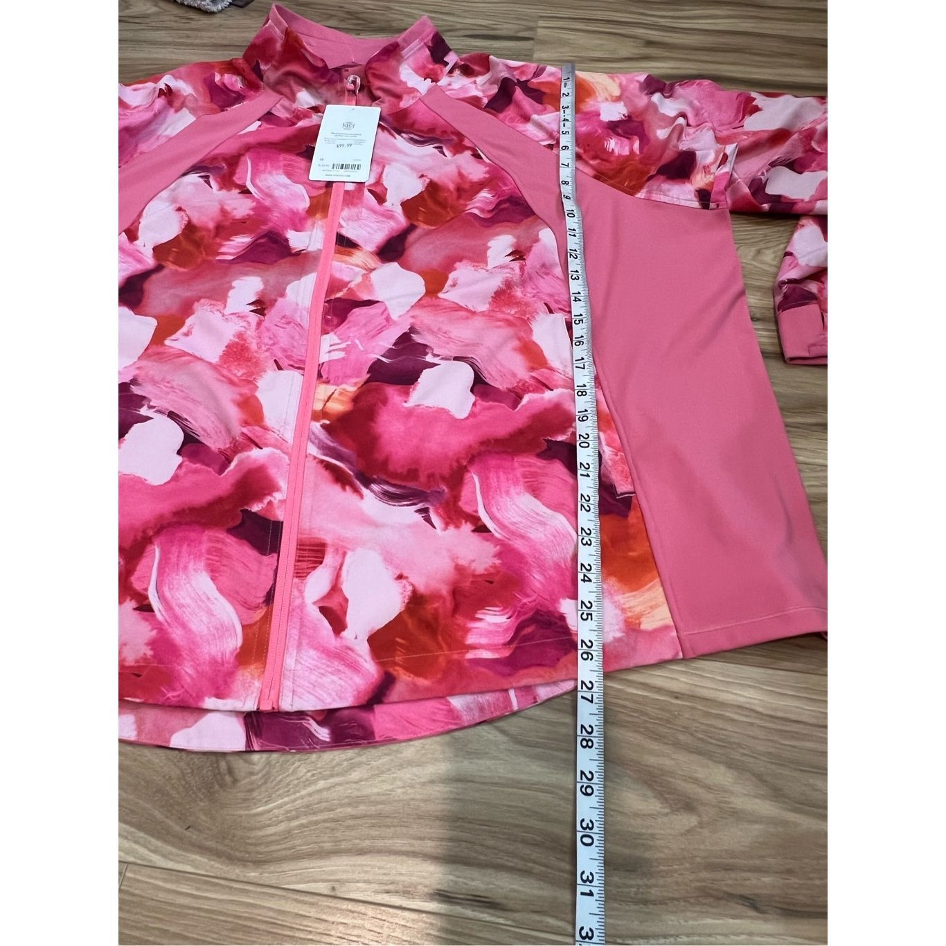 Athleta ATHLETA NWT Run With It Printed Jacket Painted Energy Coral Pink Zip plus sz 3X Size 3XL / US 20-22 - 9 Thumbnail