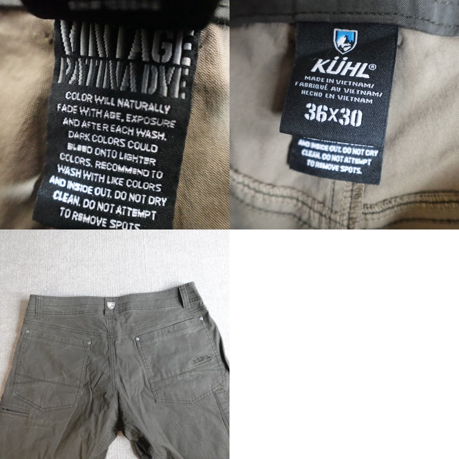 Vintage Kuhl RVLVR Pants 36 x 29 Beige Chino Metal Snap Men Regular 36 Boots? Size US 36 / EU 52 - 9 Thumbnail