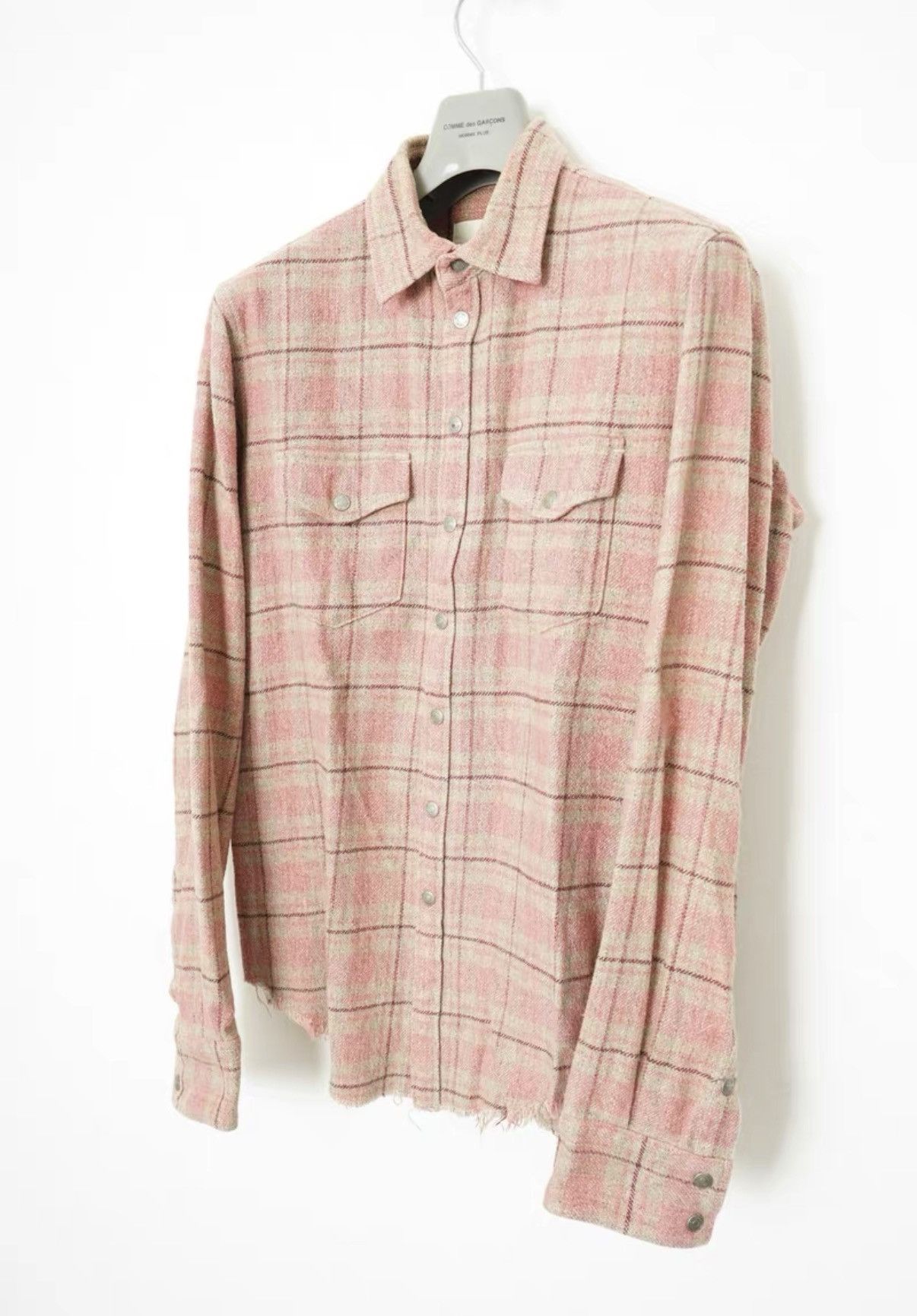 The Letters The Letters Plaid Distressed Shirt Size US M / EU 48-50 / 2 - 2 Thumbnail