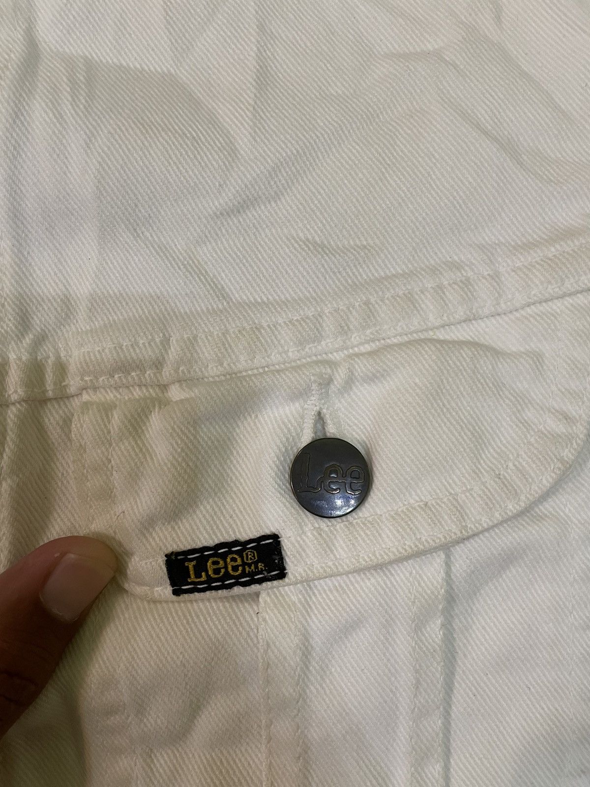Lee Vintage Lee White Denim Jacket Size US S / EU 44-46 / 1 - 5 Thumbnail
