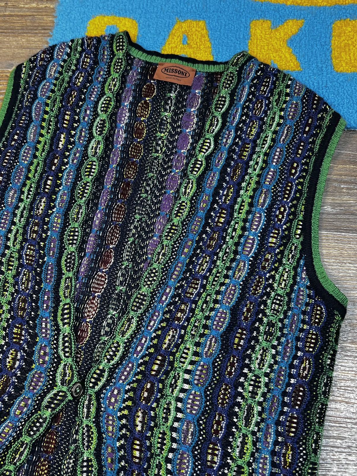 Missoni Missoni Multicolour Mohair Wool Long Knit Vest Sweater Size L / US 10 / IT 46 - 4 Thumbnail