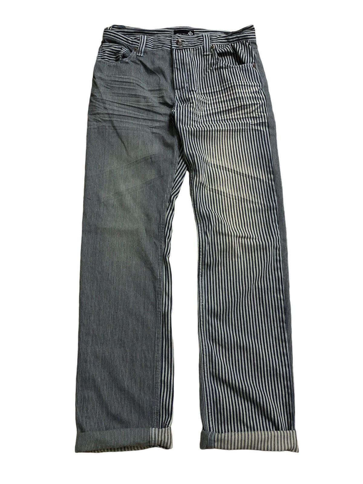 semanticdesign 💥Vtg Japanese Jungle Storm Hickory Stripe Pant Size US 31 - 1 Thumbnail