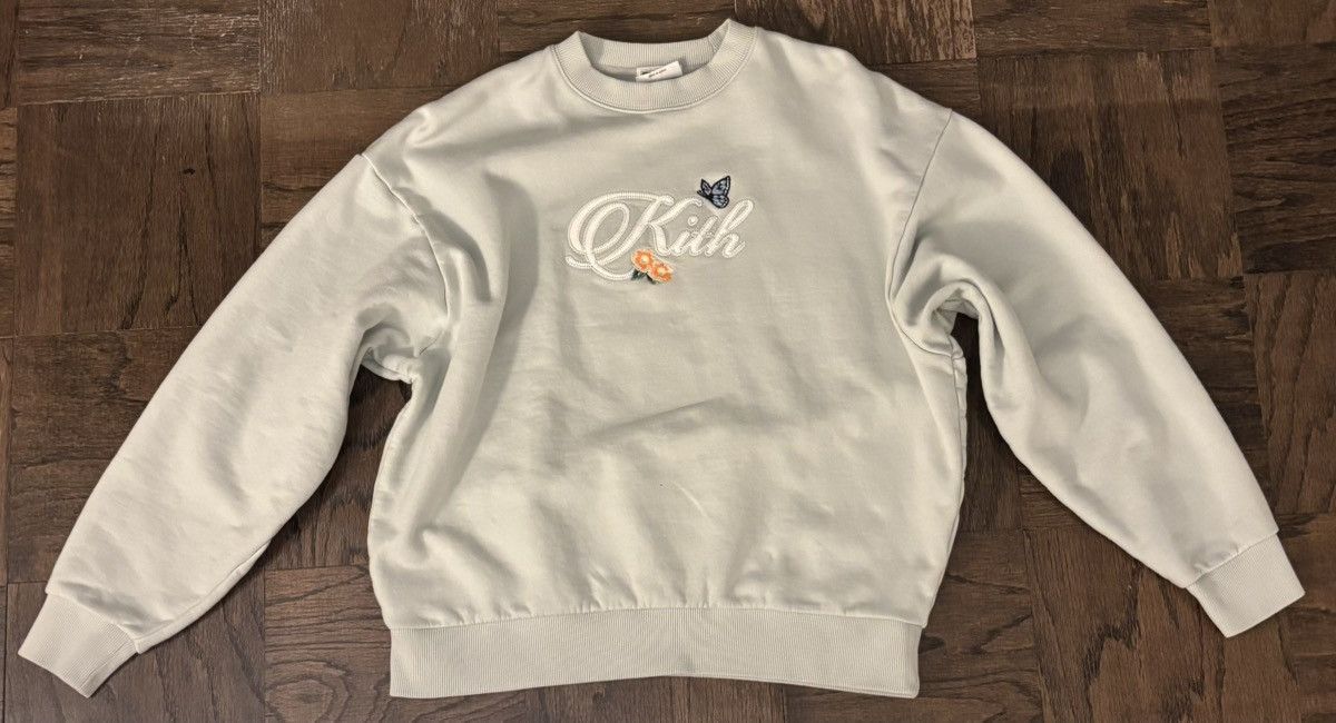 Kith Kith Script Nelson Crewneck ‘Floral Butterfly’ Size US S / EU 44-46 / 1 - 1 Thumbnail