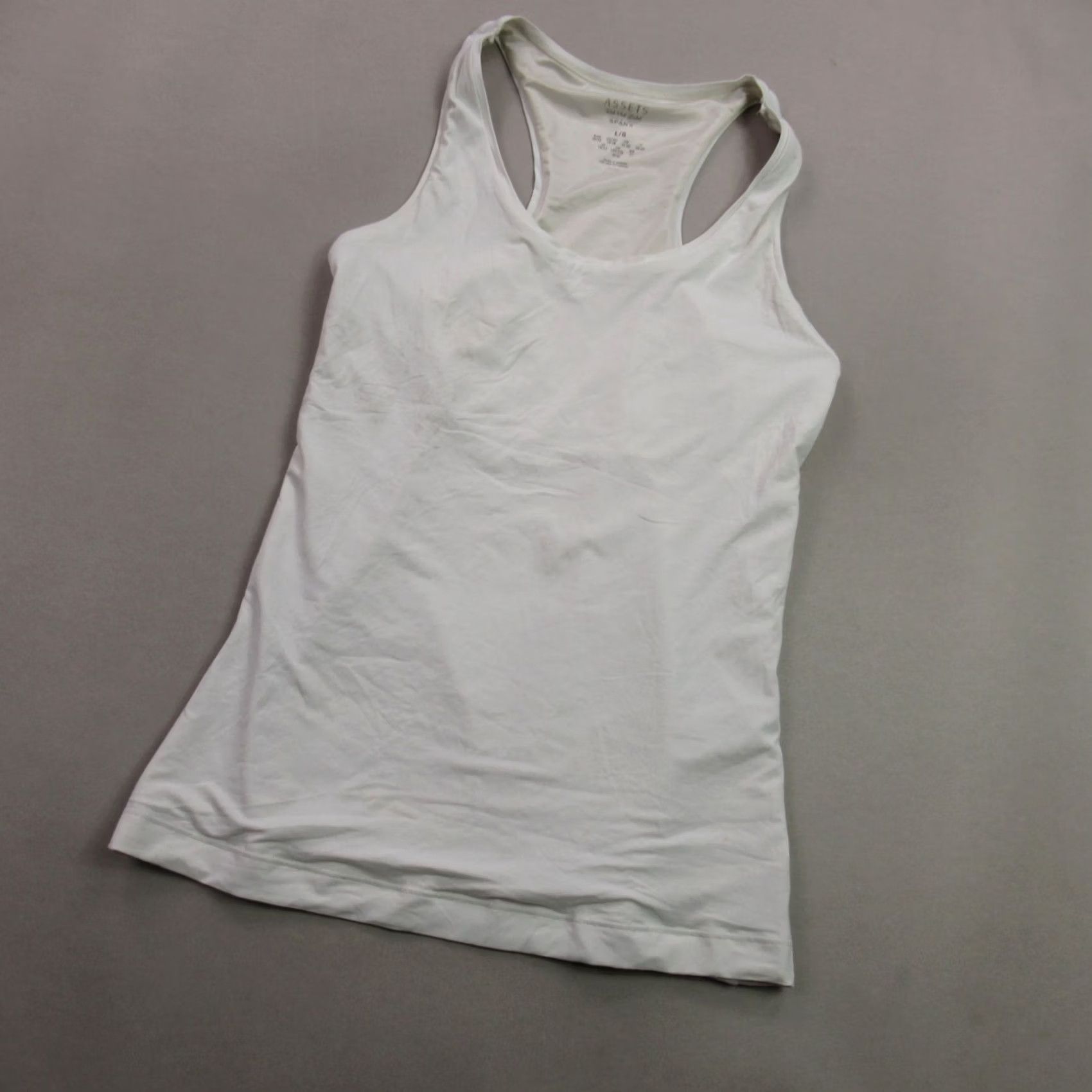 Spanx Spanx Shirt Large Sleeveless Activewear White Crew Neck Lightweight Womens Size L / US 10 / IT 46 - 2 Thumbnail