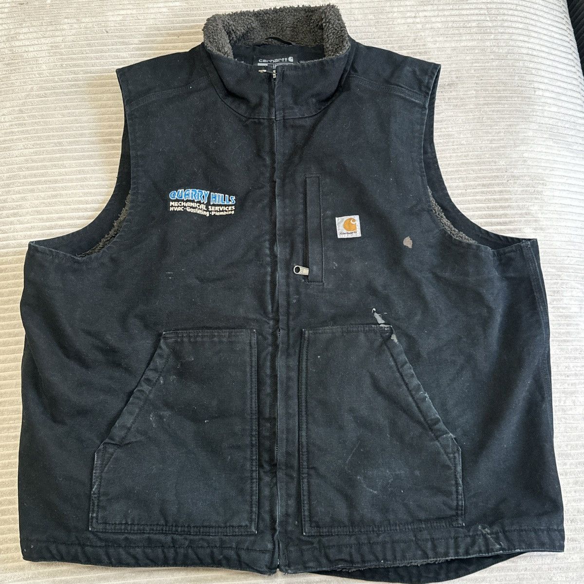 Carhartt Carhartt Black Vest OV4276-M Men's Sherpa Lined Size US XL / EU 56 / 4 - 1 Thumbnail