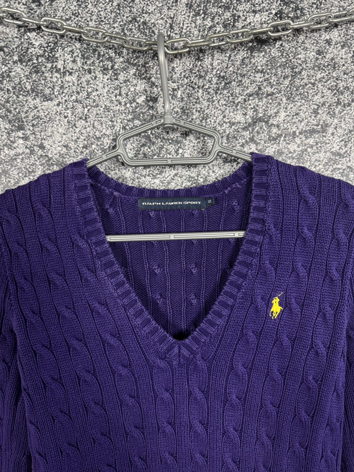 Ralph Lauren Sport Ralph Lauren Sport V-Neck Knit Sweater Pullover Vintage XS Size XS / US 0-2 / IT 36-38 - 7 Thumbnail