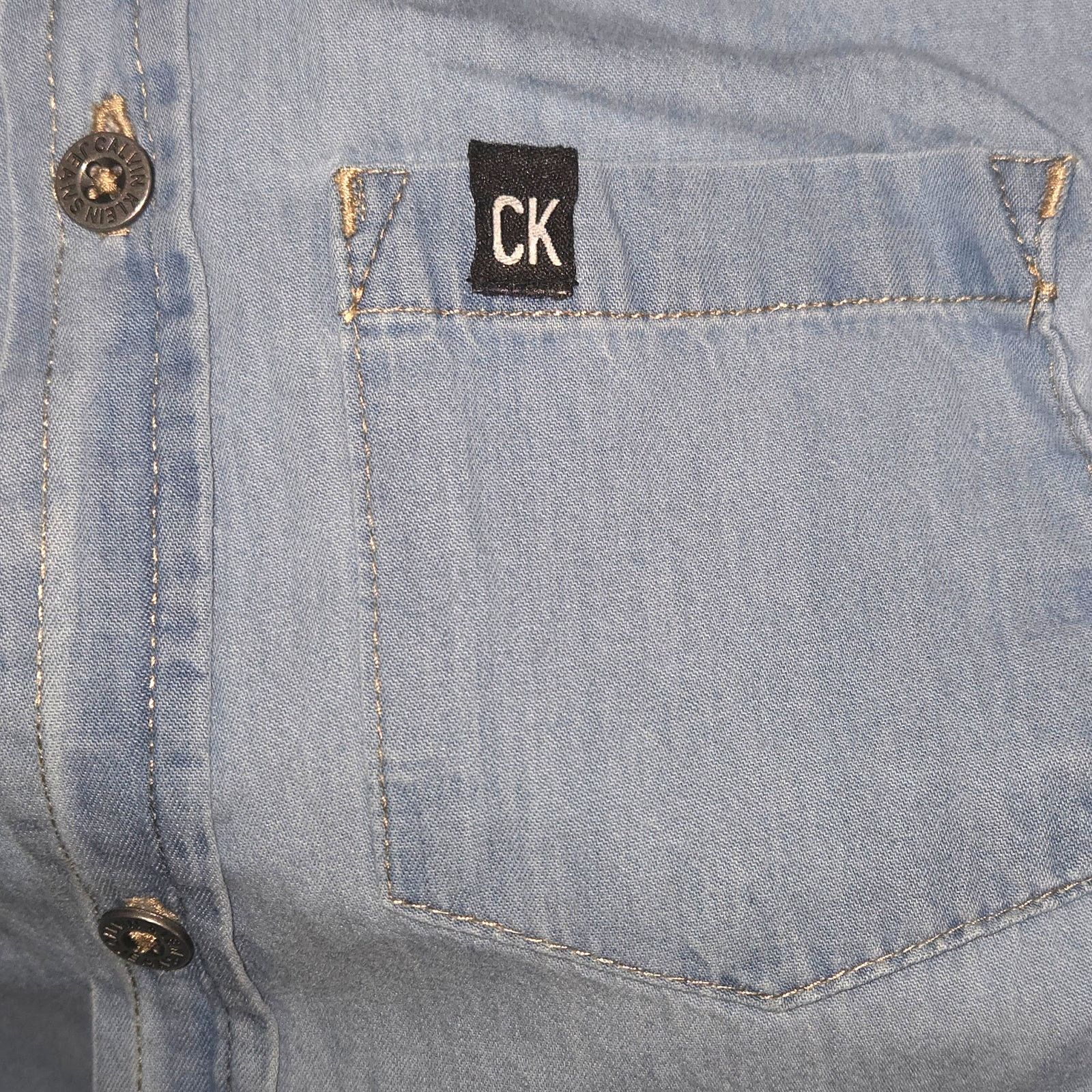 Calvin Klein Chic Calvin Klein Women's Denim Button-Up Shirt - Size Small Size S / US 4 / IT 40 - 3 Thumbnail