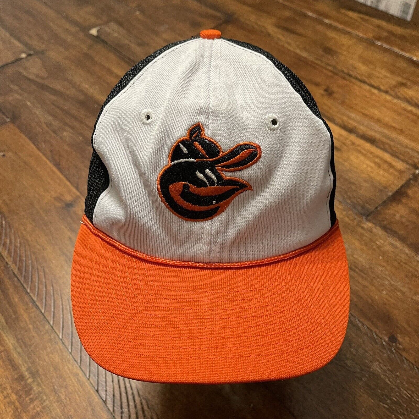 MLB Vtg Cartoon Bird Baltimore Orioles Snap Back Truckers Cap Size ONE SIZE - 2 Thumbnail