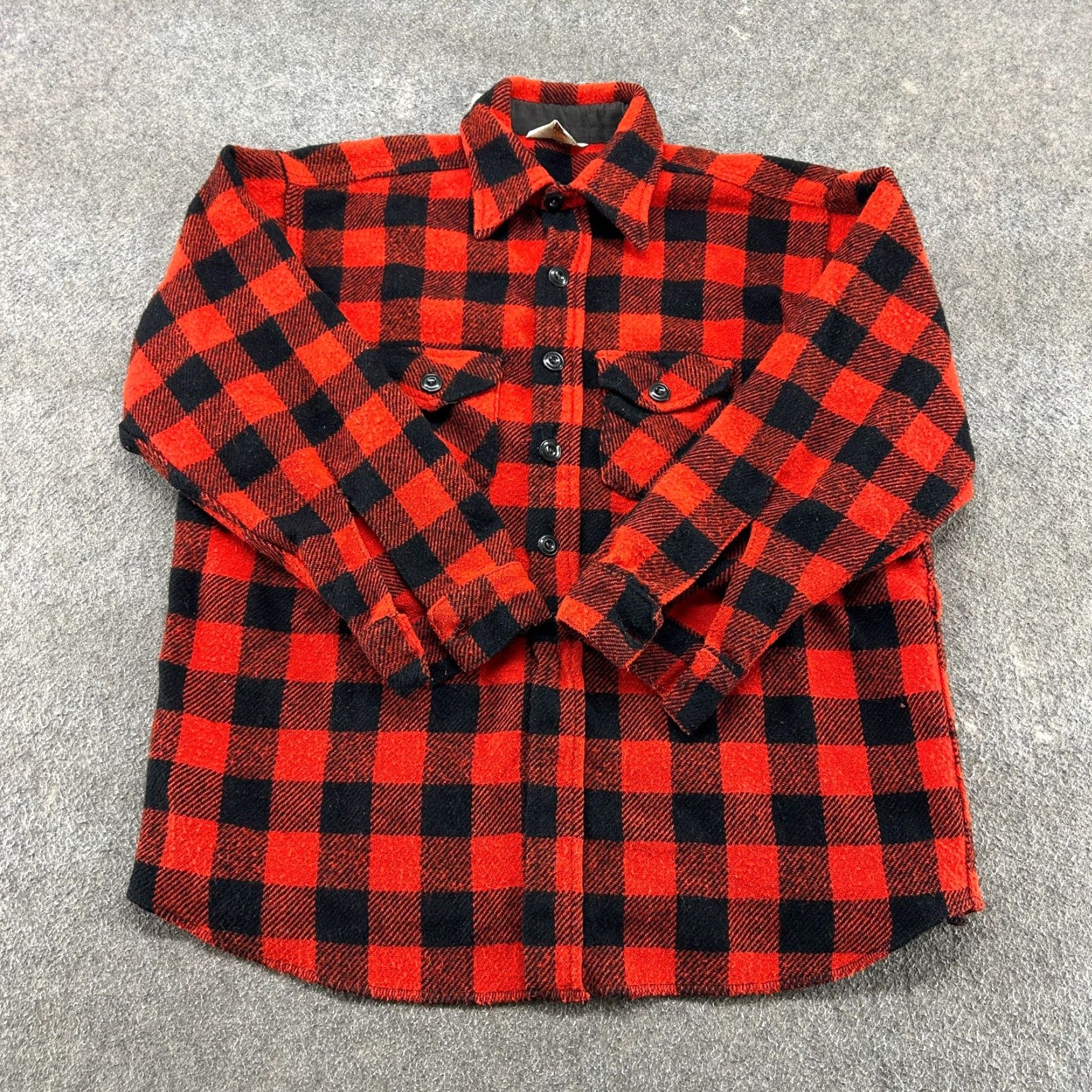 Vintage VINTAGE Frostproof Shirt Mens 17.5 Red Black Button Up Wool Buffalo Plaid 80s Mens Size US XXL / EU 58 / 5 - 2 Thumbnail