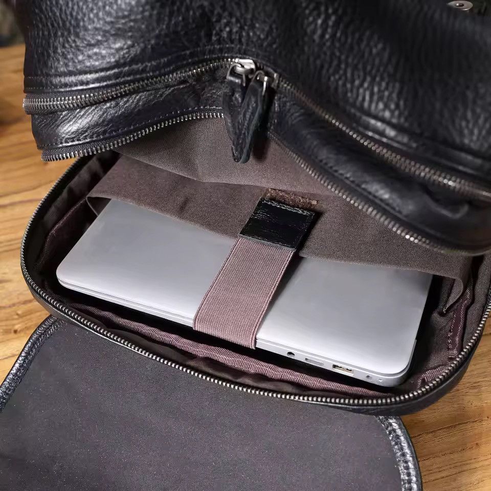 Genuine Leather Casual Genuine Leather Backpack Size ONE SIZE - 15 Thumbnail